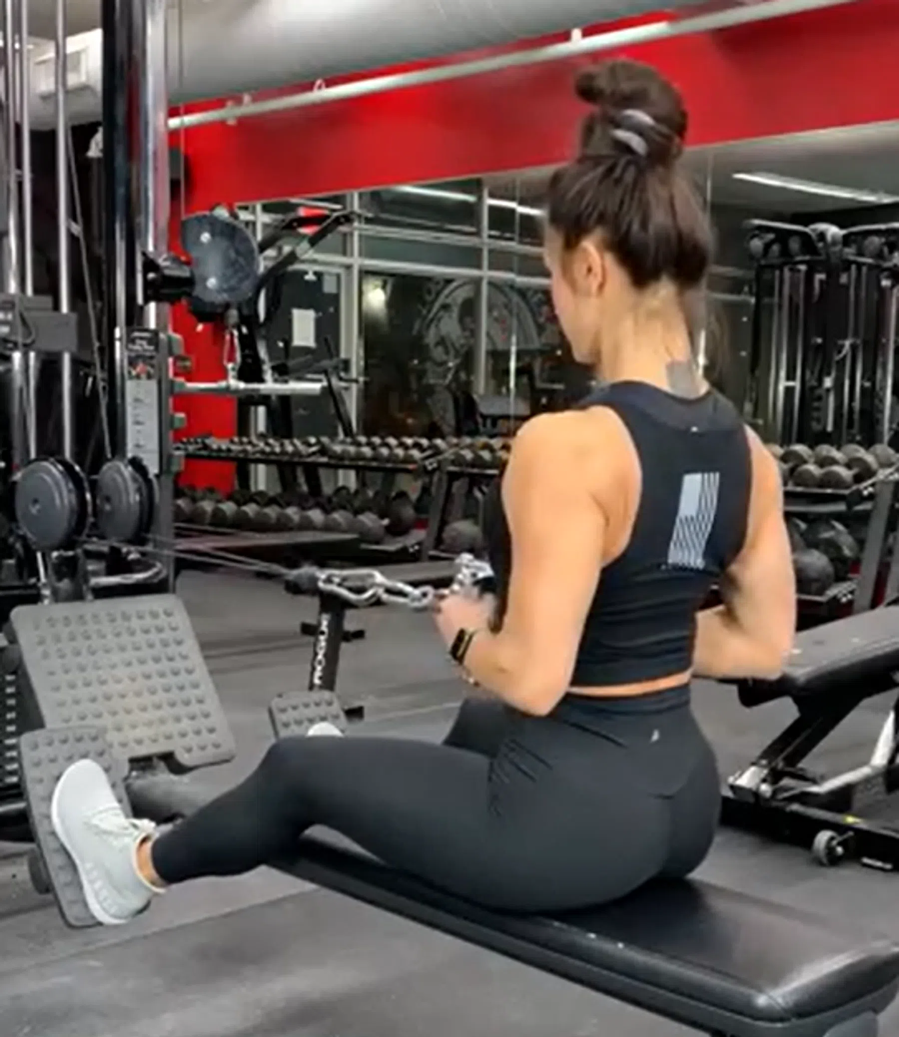 Seated cable row